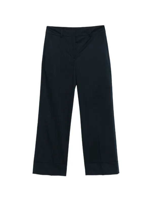 Incotex Arlys Cuffed Trousers in Blue