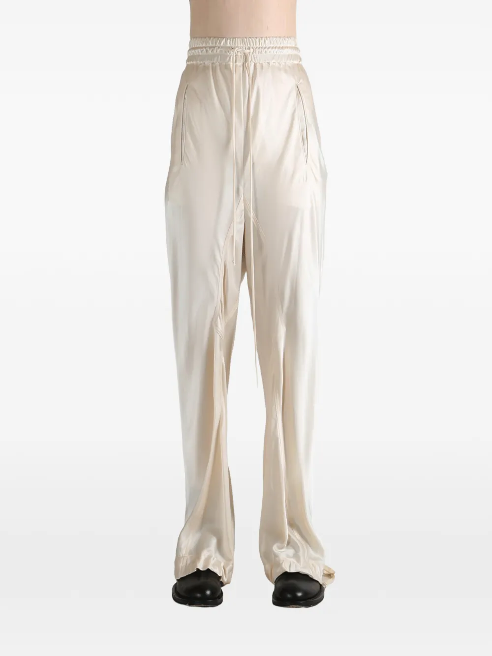  Yehuafan Drawstring Trousers - Neutrals 