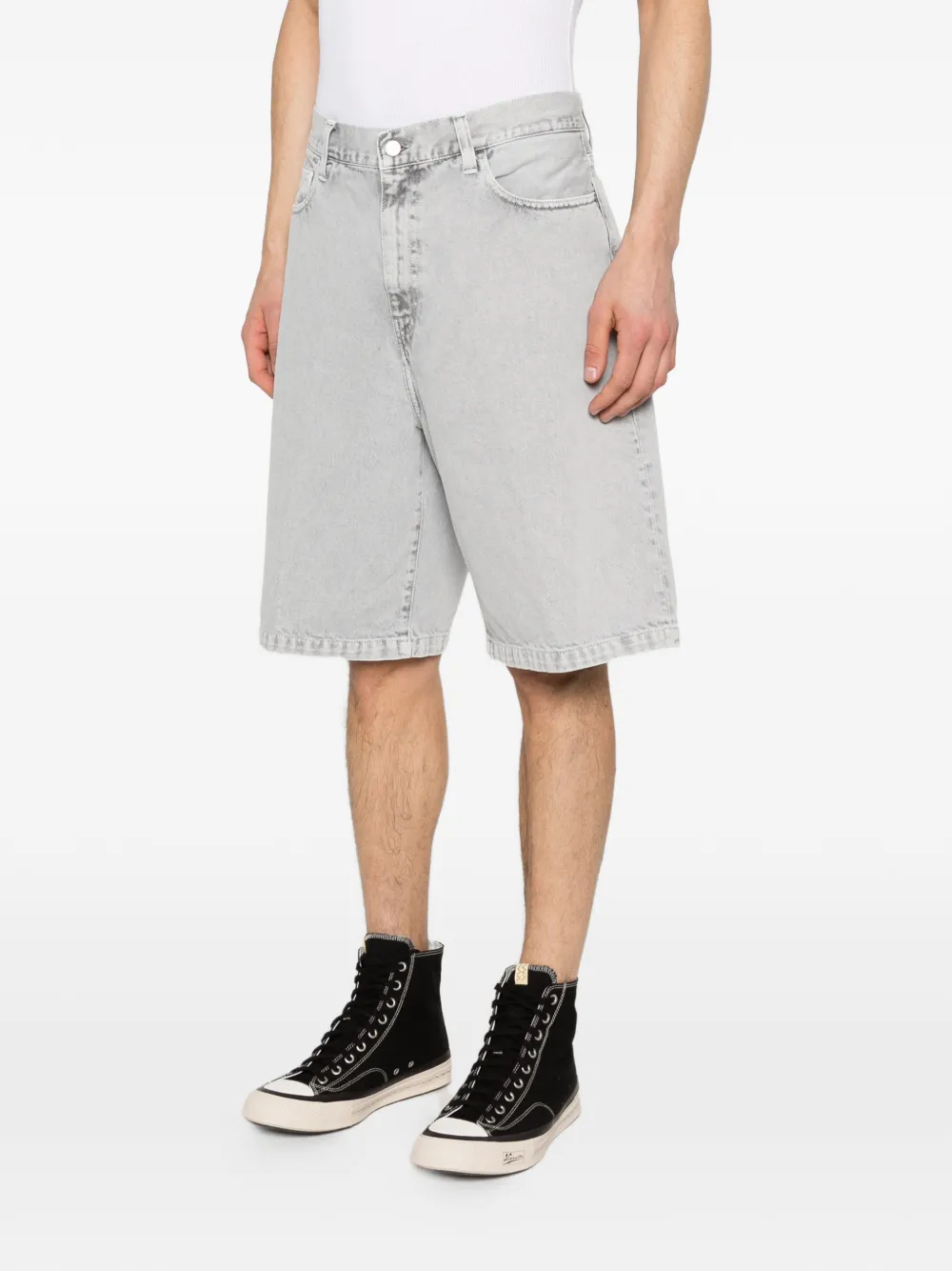 Carhartt WIP Shorts met logopatch Grijs