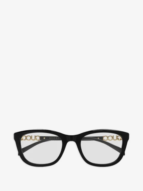 Gucci Eyewear logo oval-frame glasses