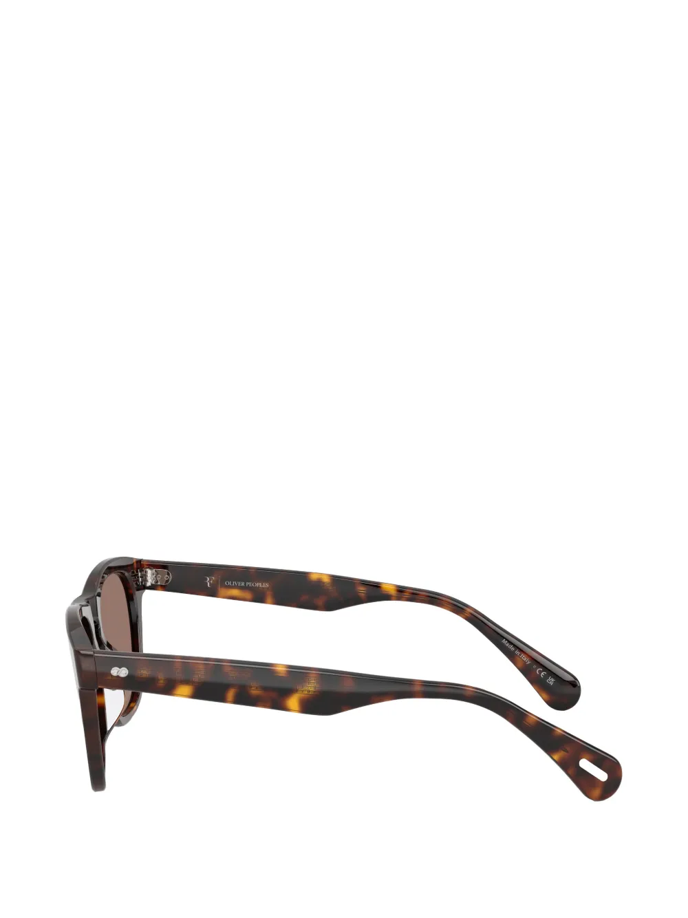 Oliver Peoples R-3 zonnebril met vierkant montuur Bruin