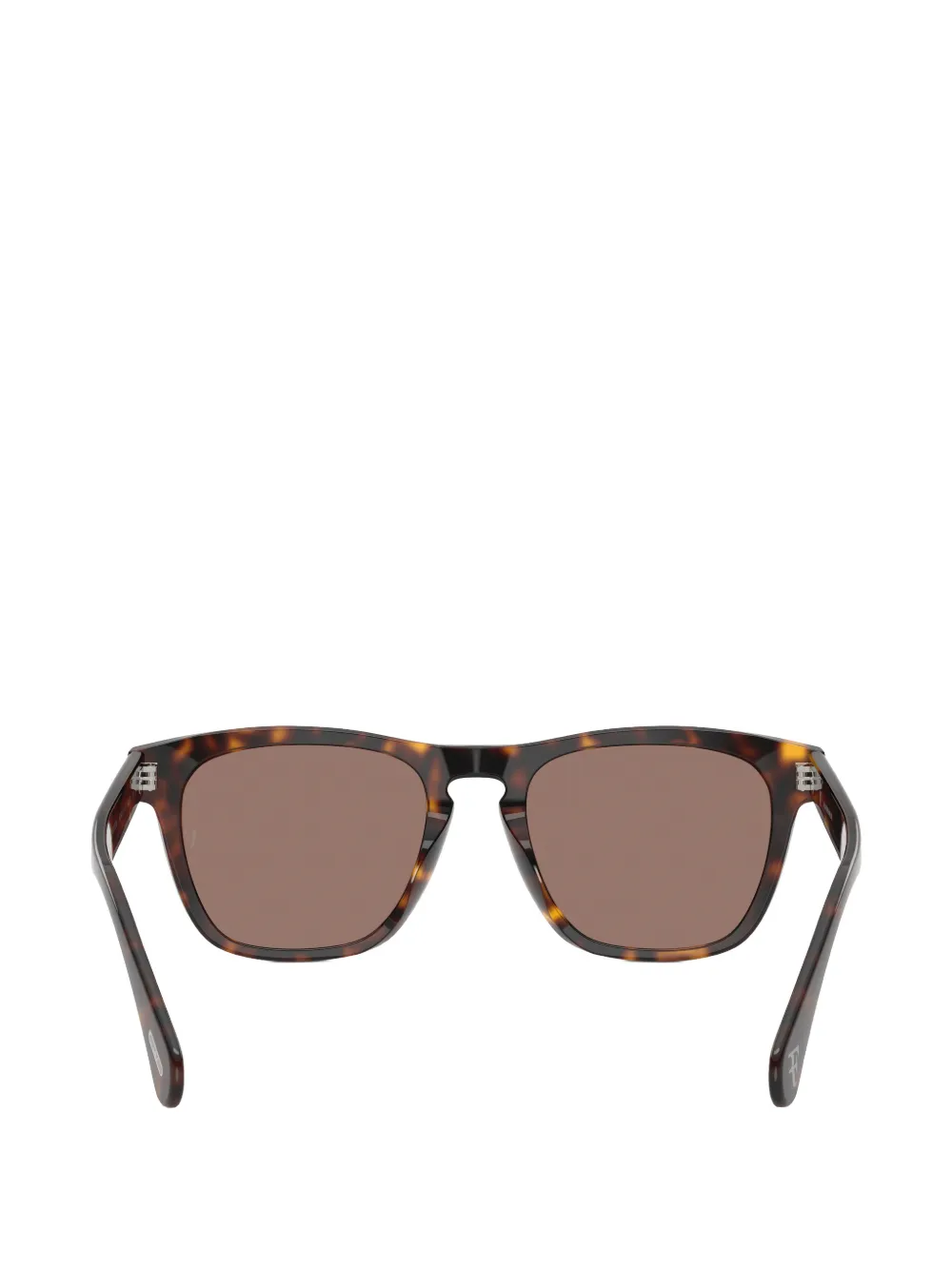 Oliver Peoples R-3 zonnebril met vierkant montuur Bruin