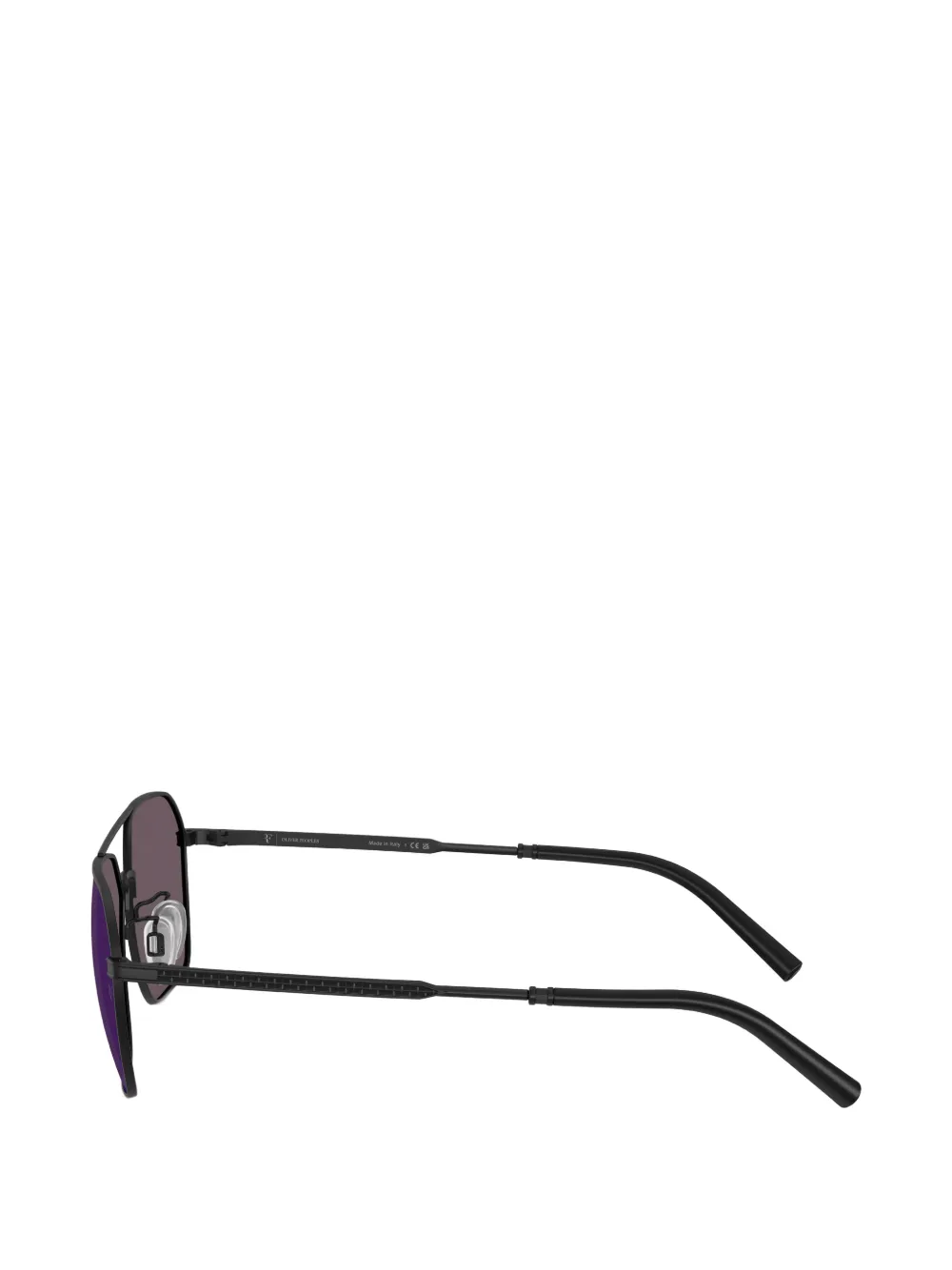 Oliver Peoples Zonnebril met piloten montuur Zwart