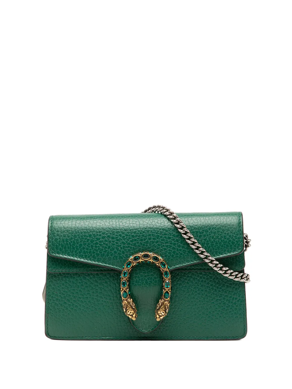 Gucci Pre-Owned 2016-2025 Mini Leather Dionysus crossbody bag - Verde