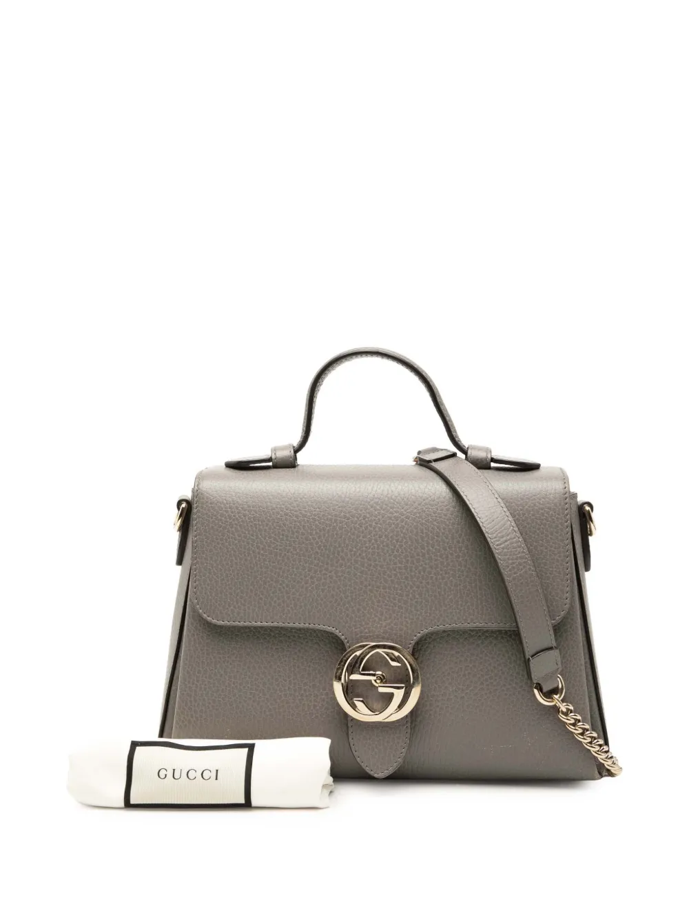 Gucci Pre-Owned 2000-2015 Small Dollar Calf Interlocking G Satchel