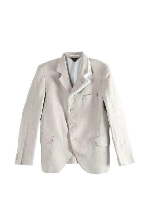 Comme Des Garçons lace-trim blazer