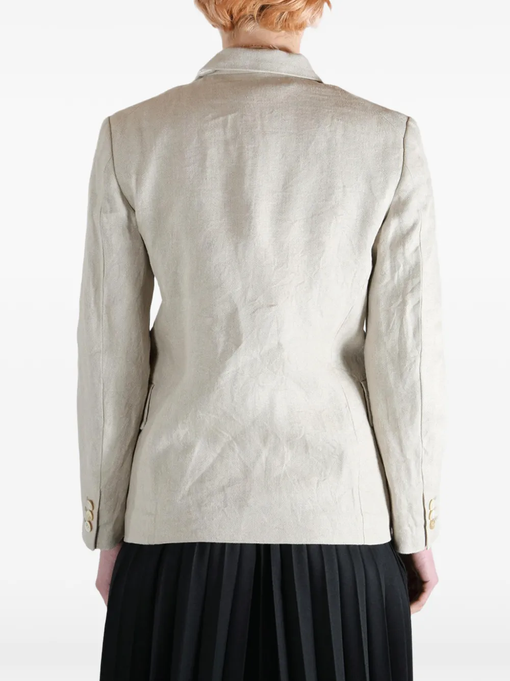 Comme Des Garçons Blazer met enkele rij knopen Beige