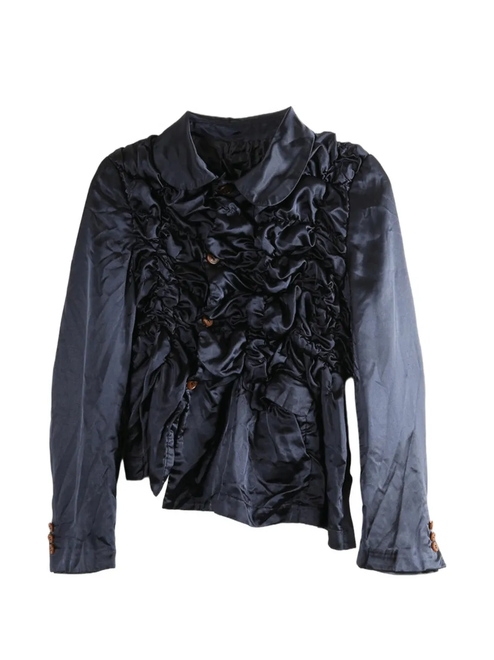 Comme Des Garçons Comme Des Garçons ruffled blouse - Blu