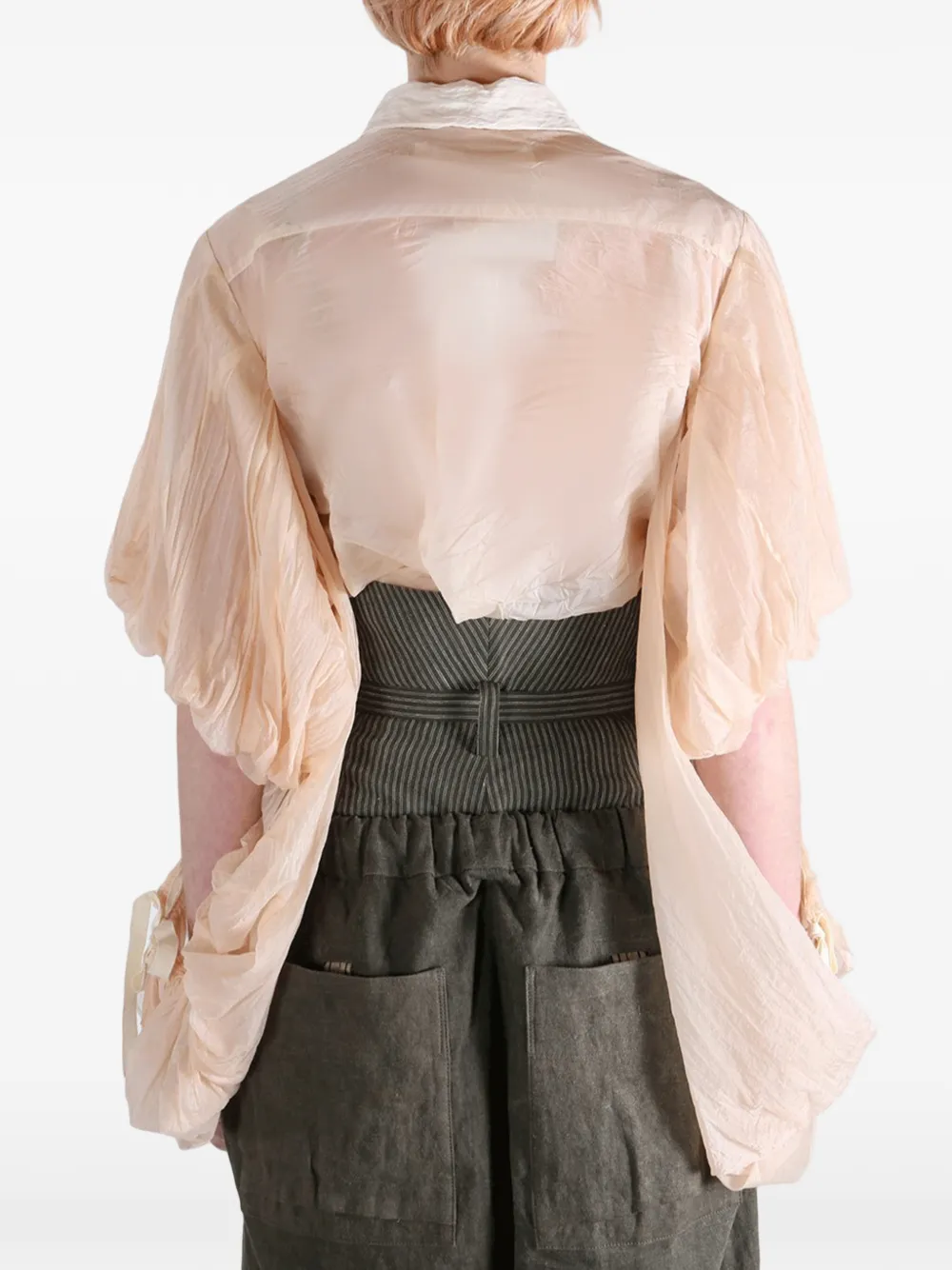Comme Des Garçons Comme Des Garçons Shirt met pofmouwen Beige