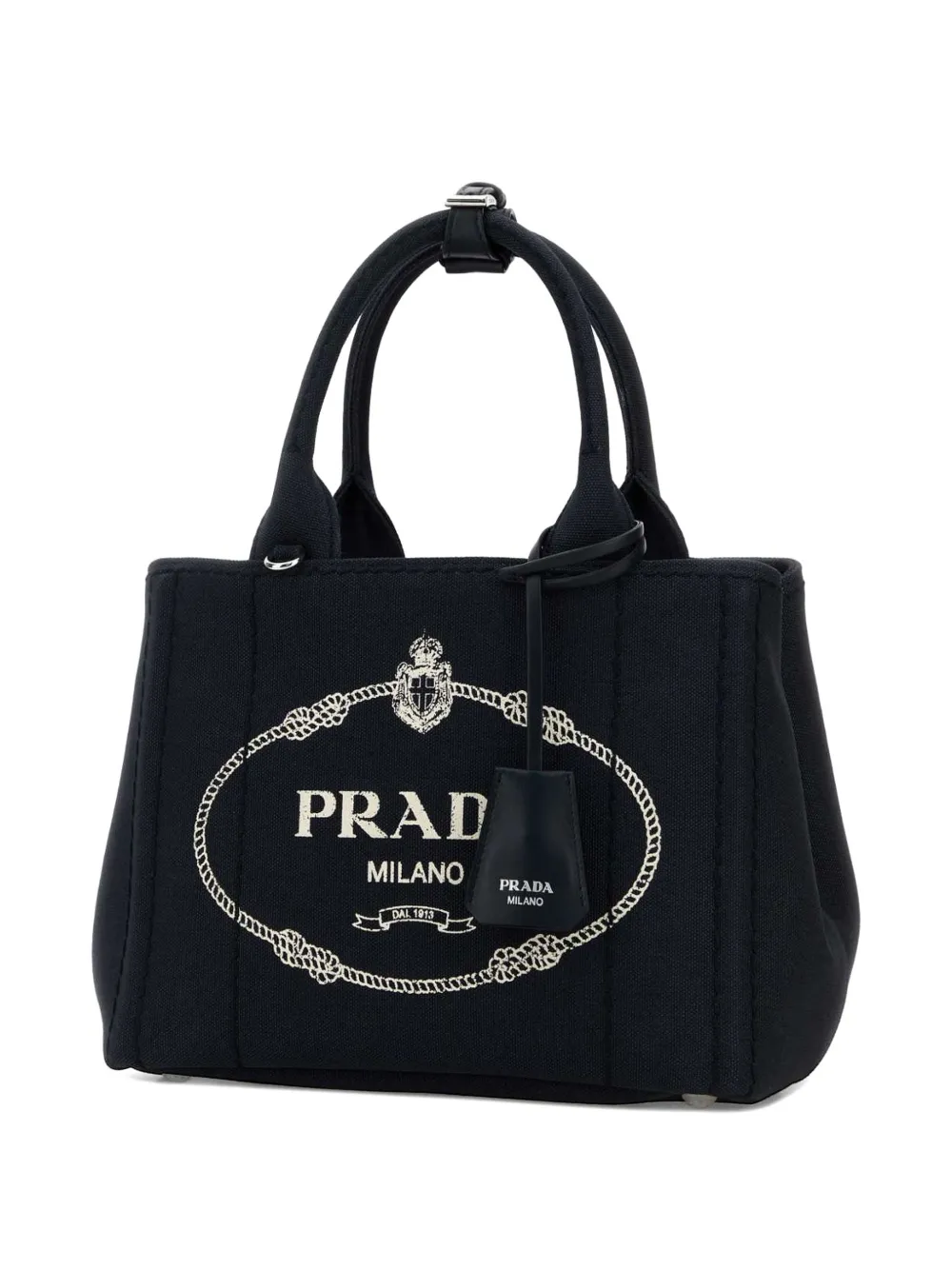  Prada Petit Sac à Main Jardinière - Noir 