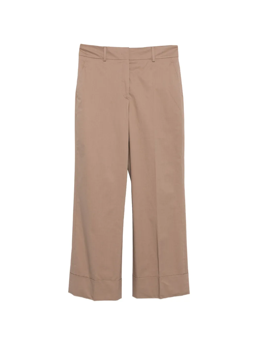Incotex Arlys cuffed trousers - Toni neutri