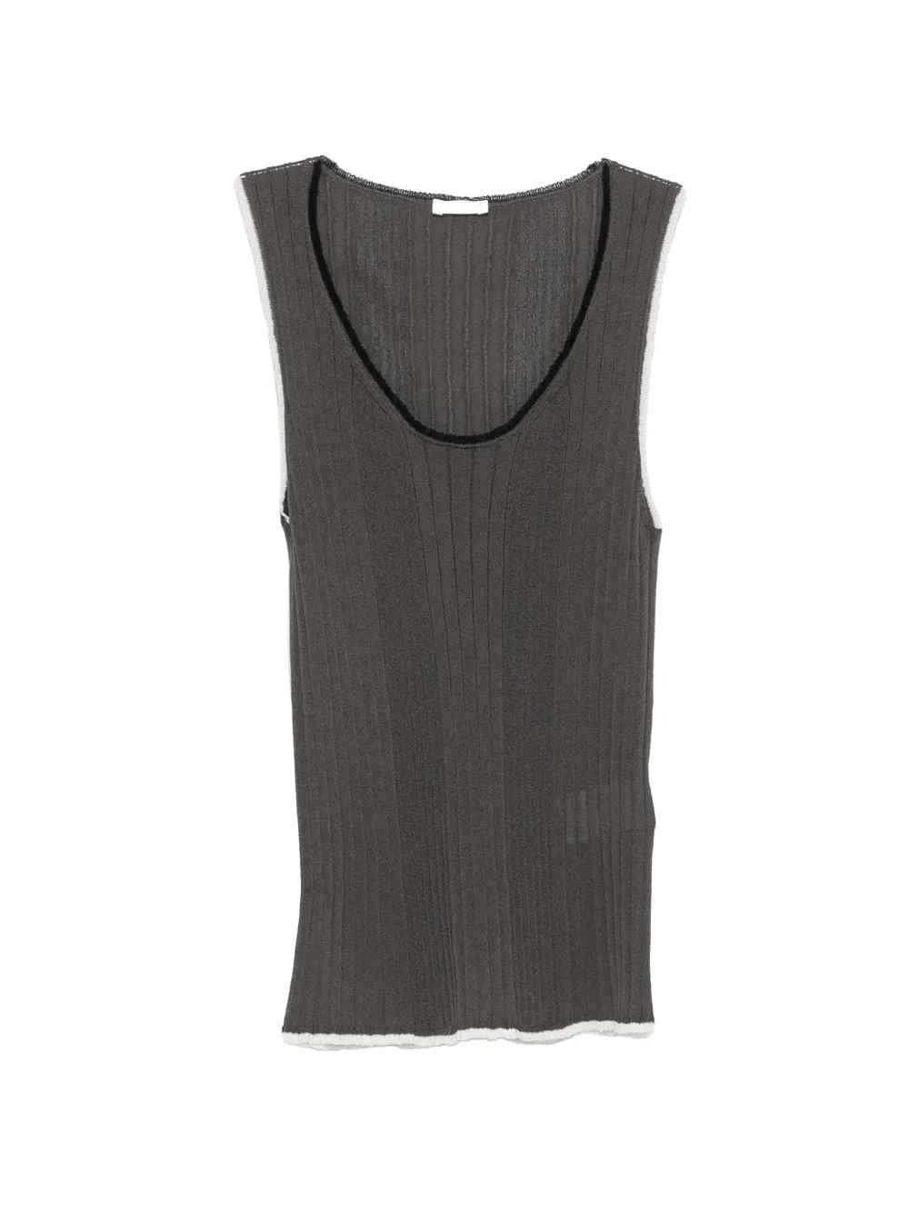 Roberto Collina ribbed top - Grau