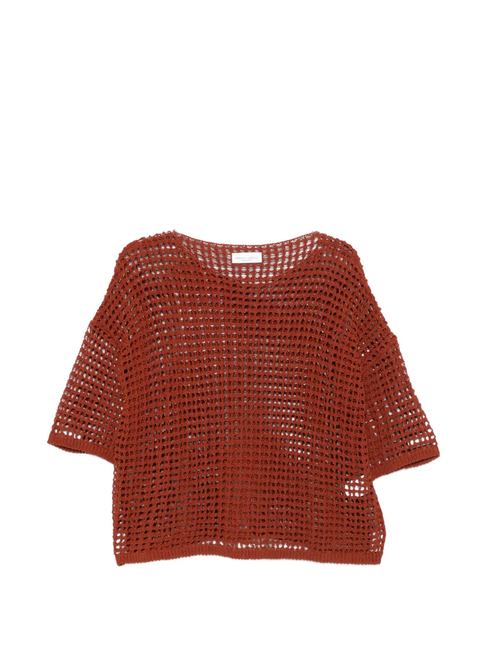 Roberto Collina mesh-knit top - Braun