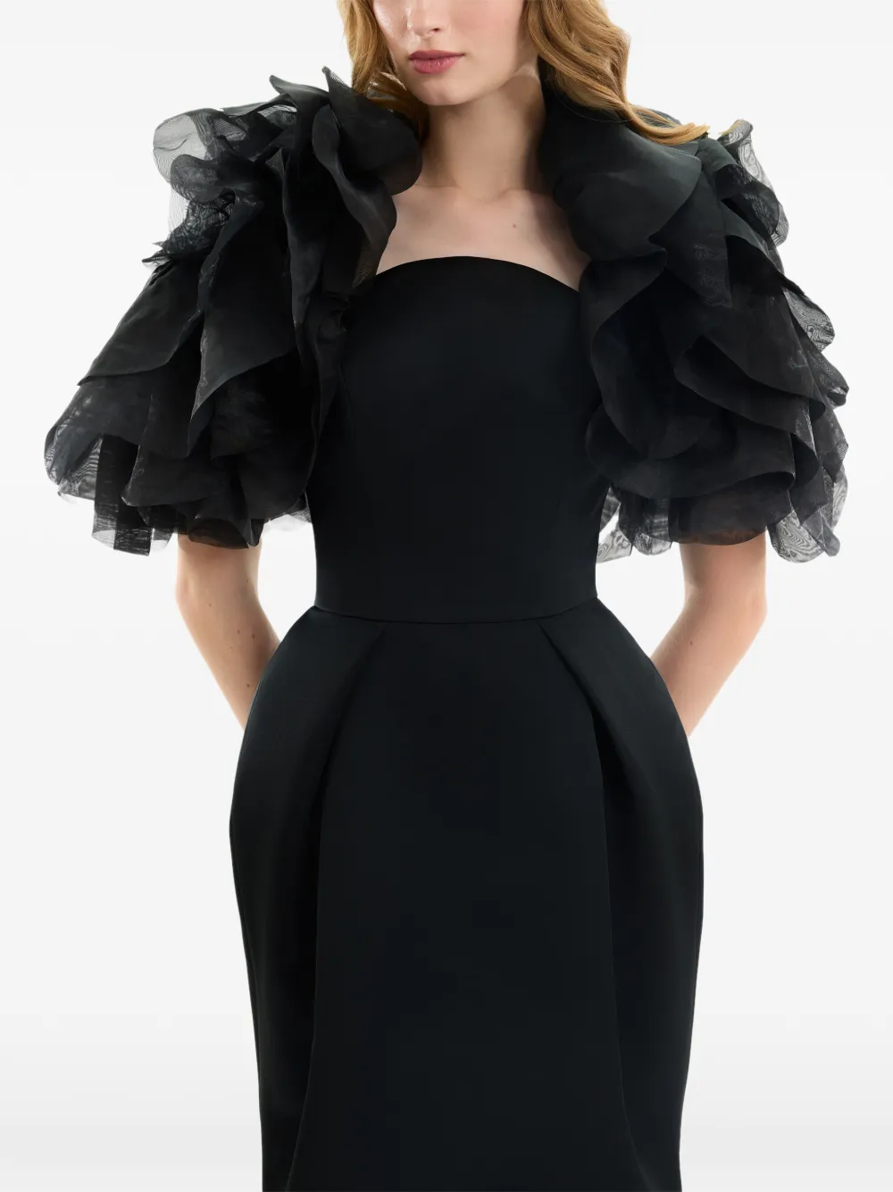 Gemy Maalouf Strapless maxi-jurk Zwart