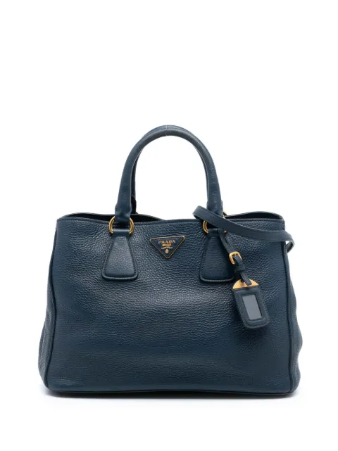 Prada Pre-Owned 2000-2025 offene Vitello Daino Convertible Tote Satchel-Tasche