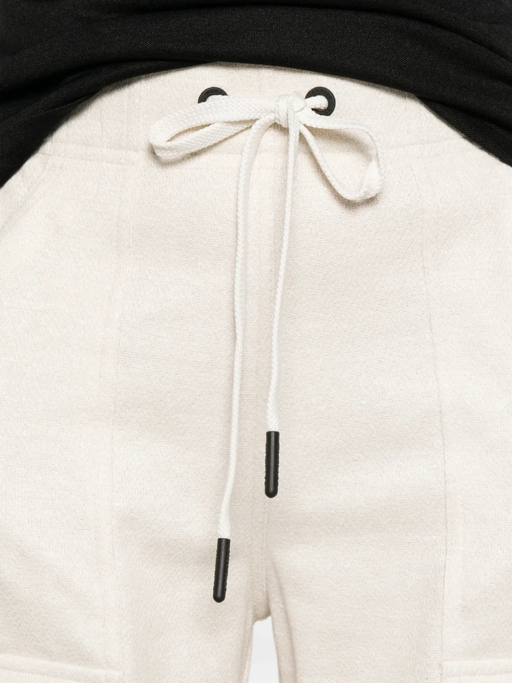 Moncler Grenoble Broek met cargo zak en trekkoord Beige