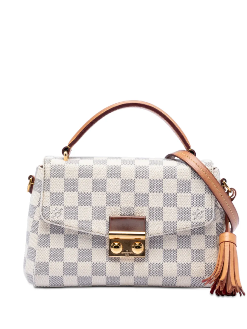Louis Vuitton Pre-Owned 2021-2025 Damier Azur Croisette satchel - Bianco