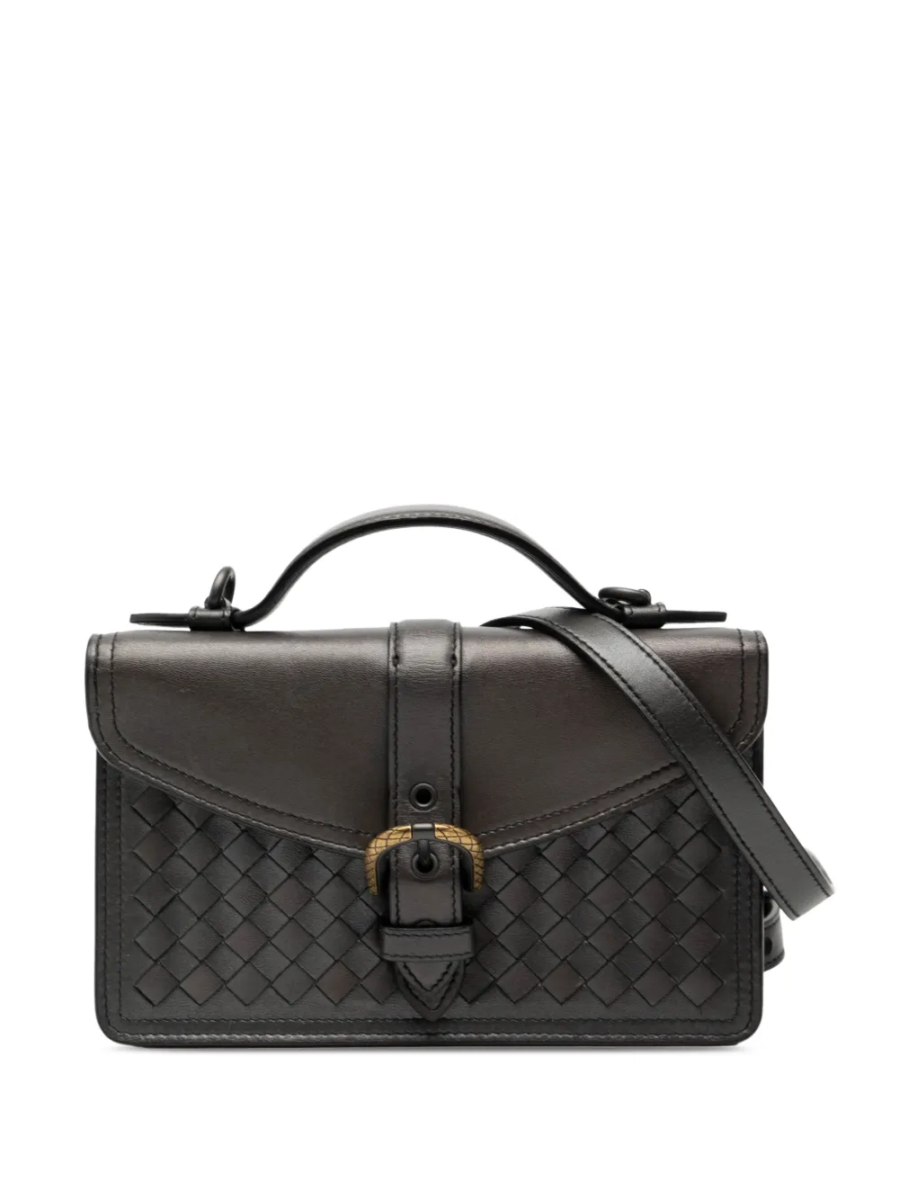 Bottega Veneta Pre-Owned 2012-2026 Nappa Intrecciato satchel - Marrone