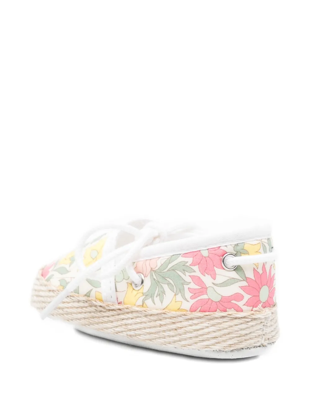 Tartine Et Chocolat floral-print ballet flats Beige