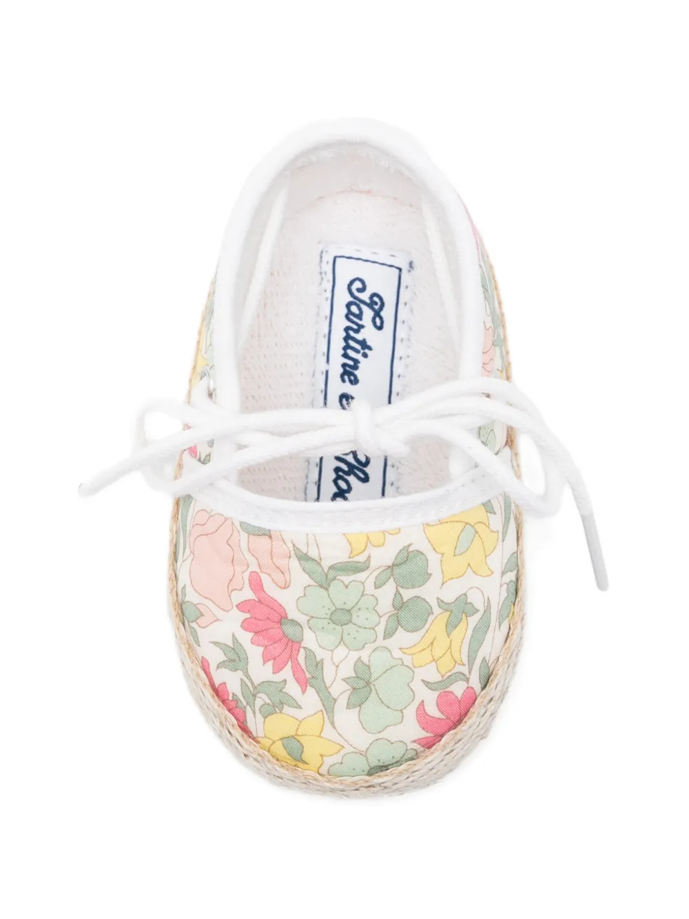 Tartine Et Chocolat floral-print ballet flats Beige