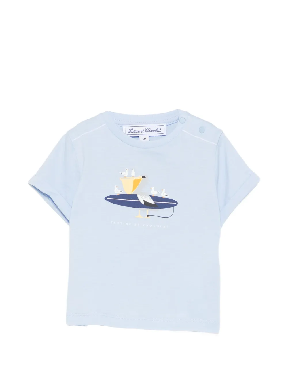 Tartine Et Chocolat graphic-print T-shirt - Blu