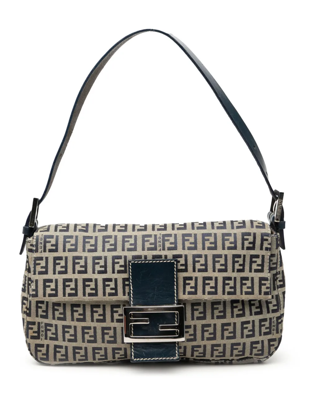 Fendi Pre-Owned 2000-2010 Zucchino Canvas Baguette shoulder bag - Marrone