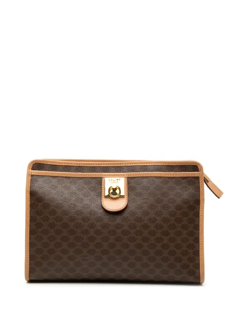 Celine Pre-Owned 2014 Macadam Coated Canvas clutch bag