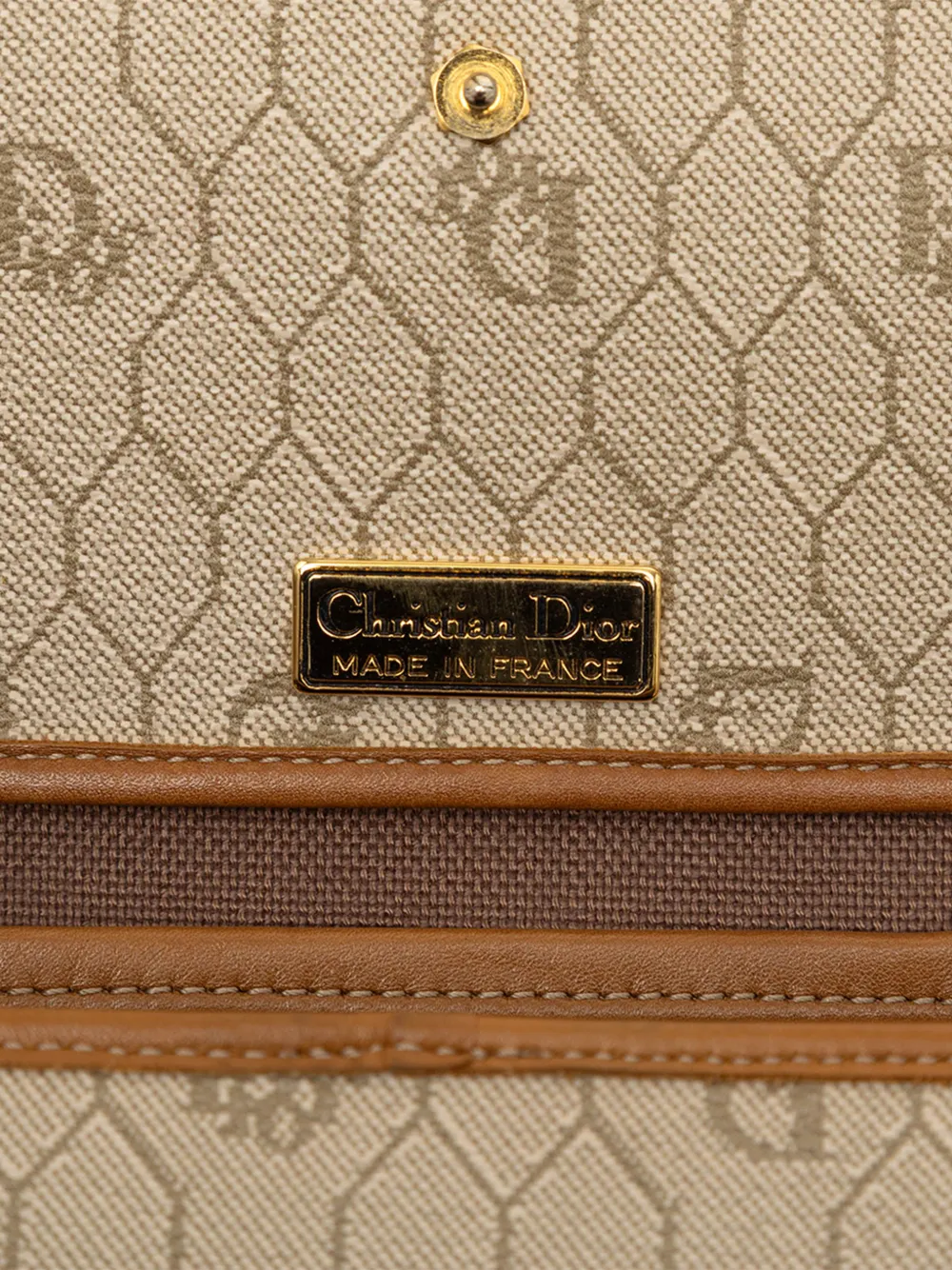 20th Century Honeycomb Coated Canvas Crossbody Bag