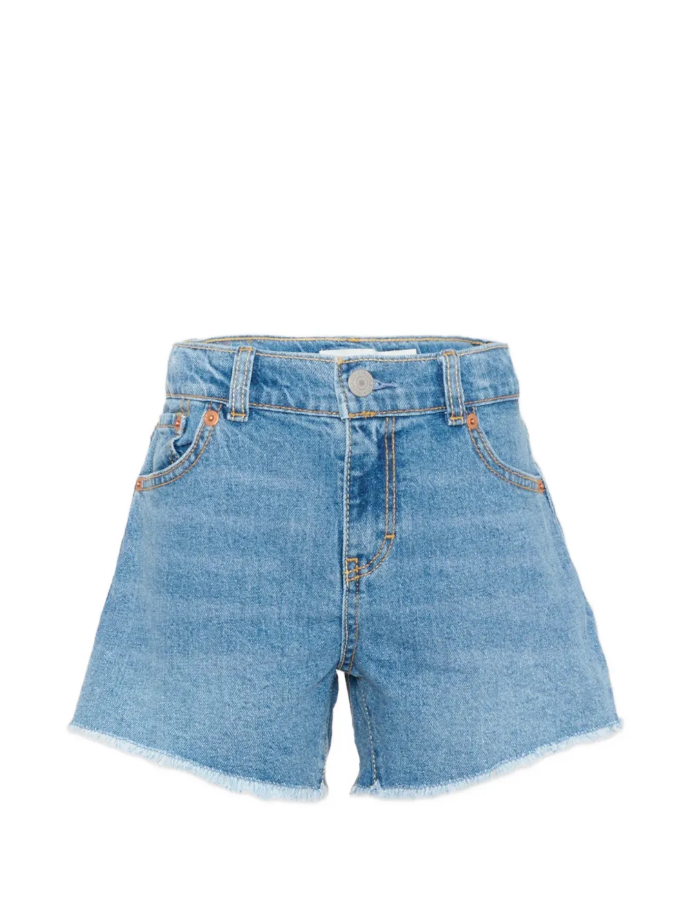 Levi's Kids frayed denim shorts - Blau