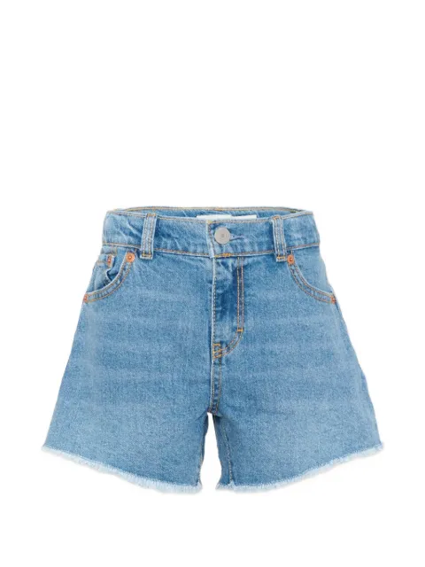 Levi's Kids shorts de mezclilla deshilachados