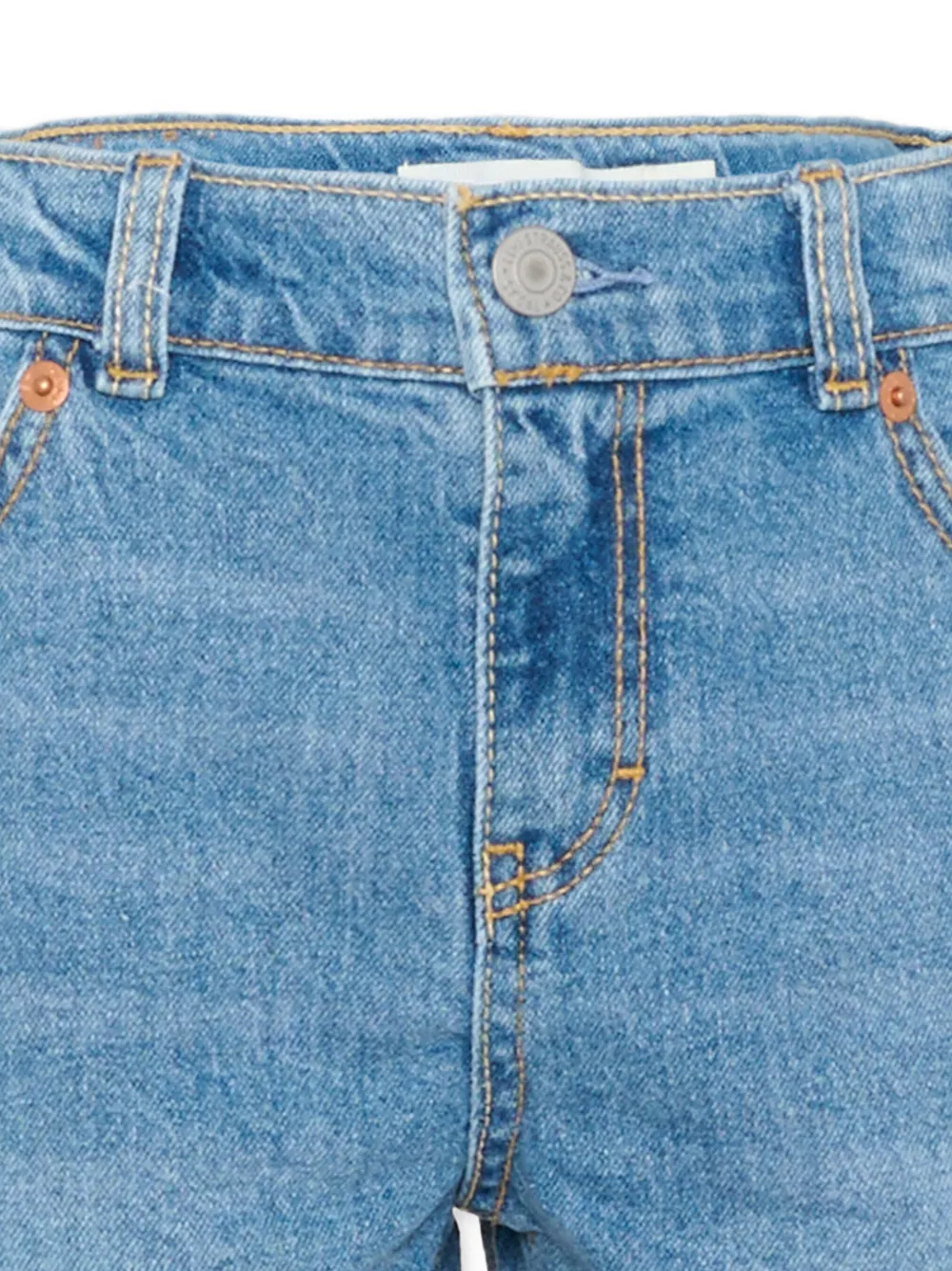  Levi's Kids Frayed Denim Shorts - Blue 