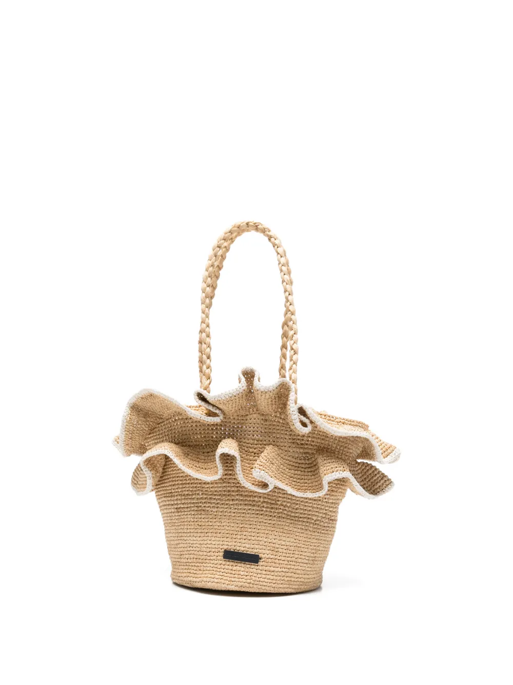 Tartine Et Chocolat ruffled handle bag - Toni neutri