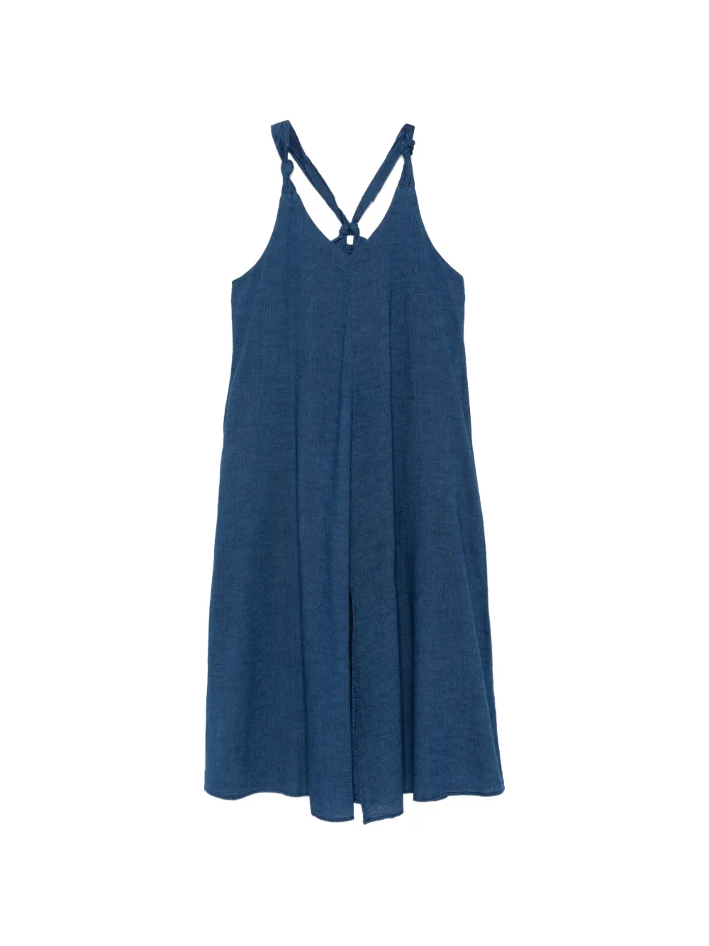 DKNY knotted-strap midi dress - Blu