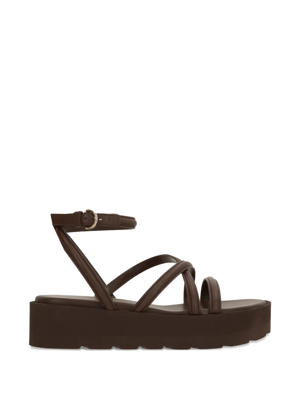 Gianvito Rossi strappy platform sandals - Marrone