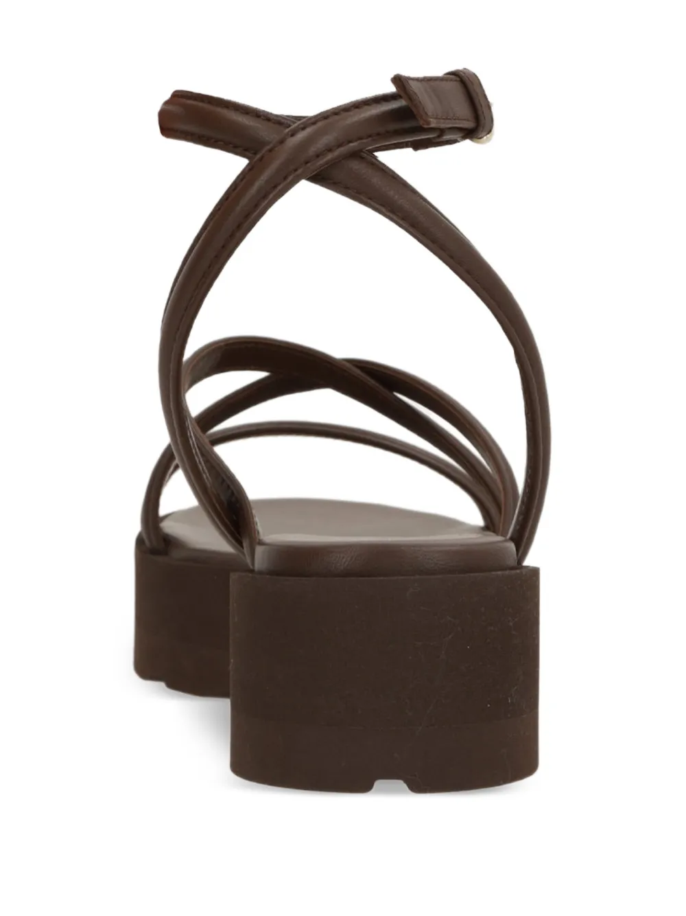  Gianvito Rossi Strappy Platform Sandals - Brown 