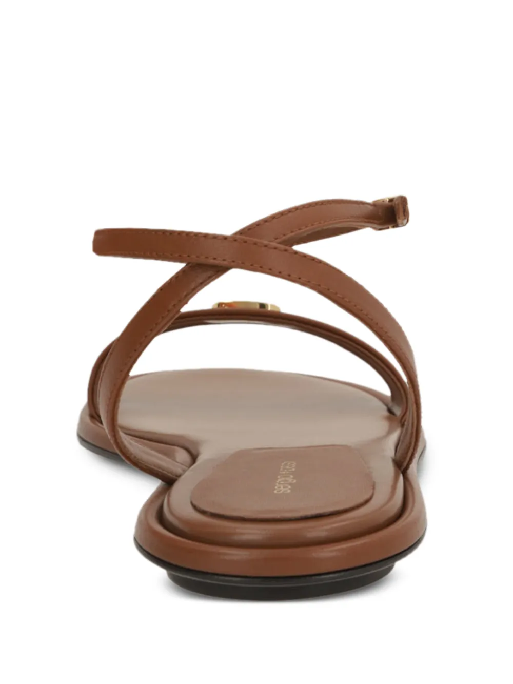 Sergio Rossi logo-detail round-toe sandals Bruin