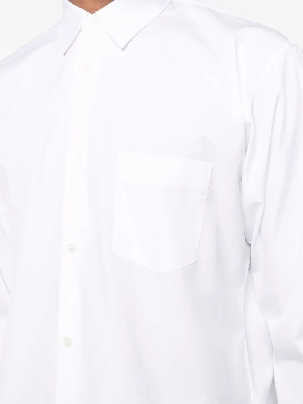 Comme Des Garçons Shirt Overhemd met zak Wit