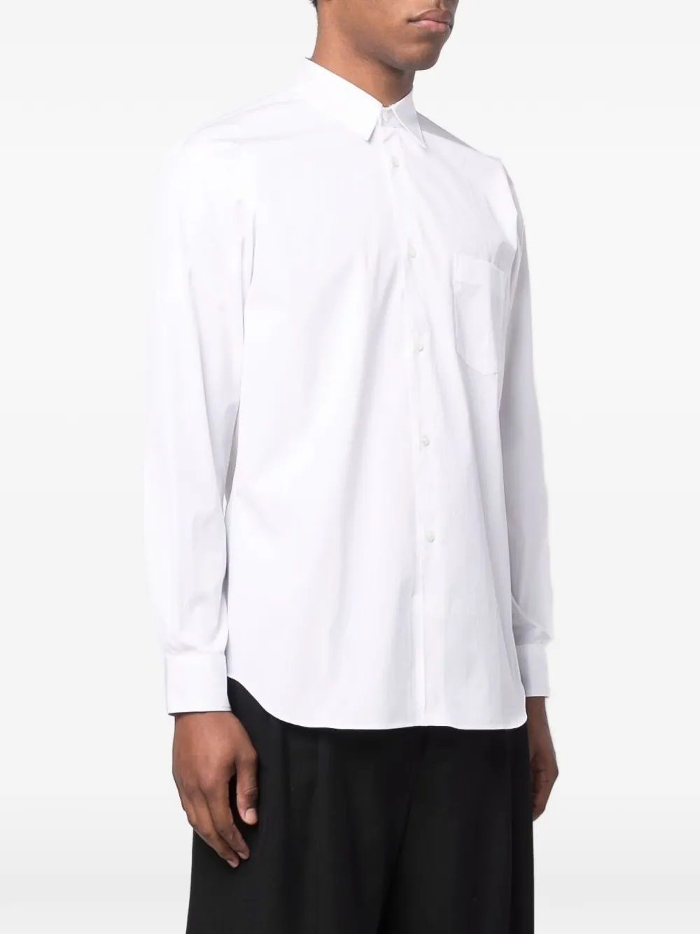 Comme Des Garçons Shirt Overhemd met zak Wit