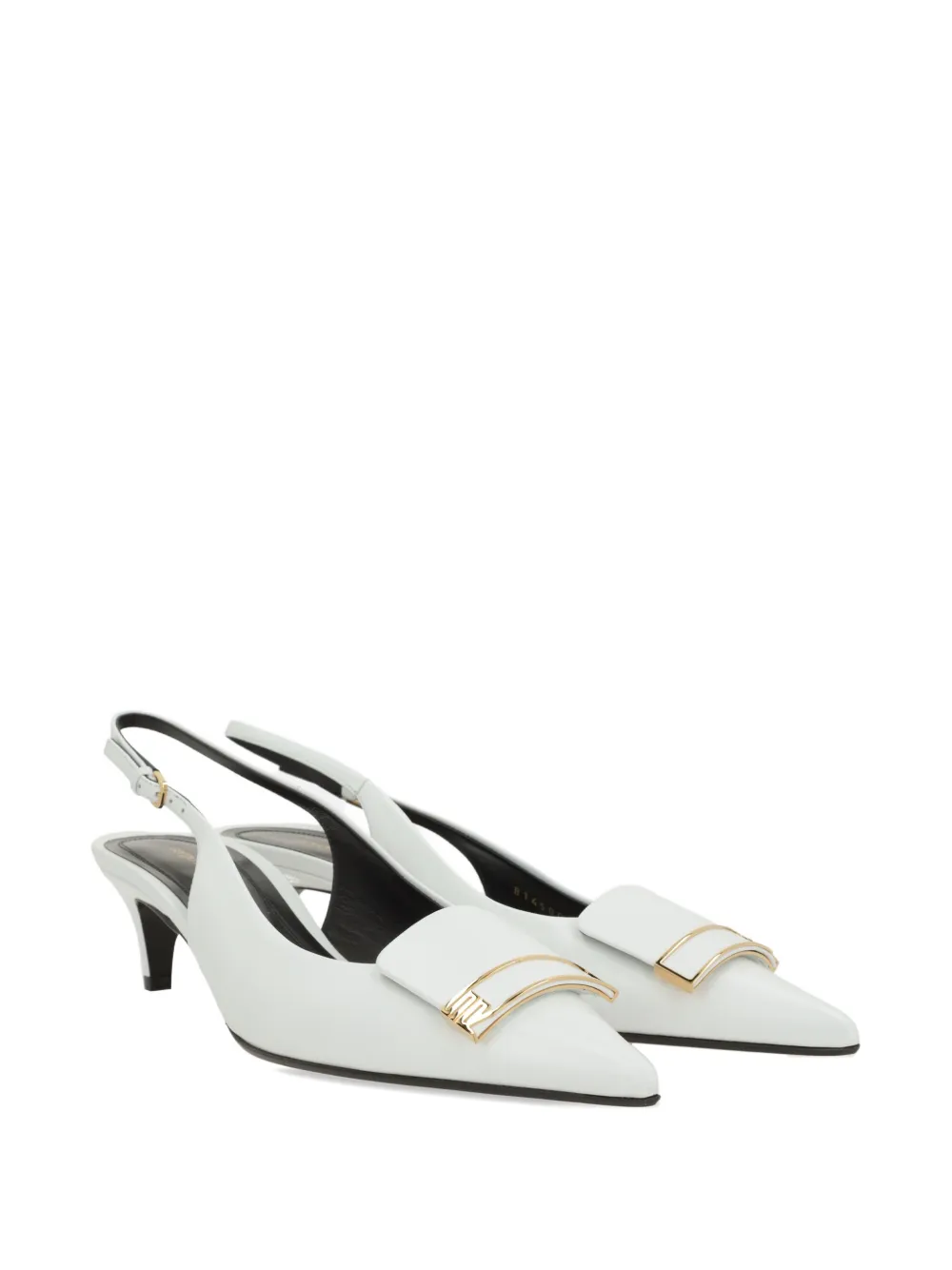 Sergio Rossi Sr Evolv Slingback Pumps In White