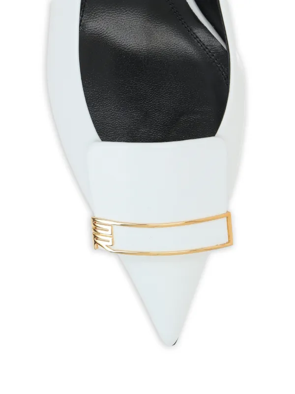 Sergio Rossi Sr Evolv Slingback Pumps | White | FARFETCH