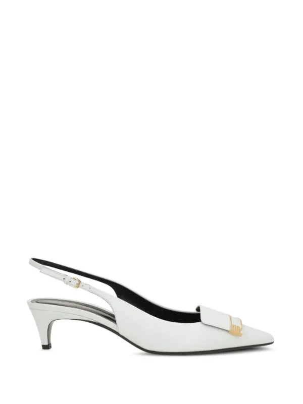 Sergio Rossi Sr Evolv Slingback Pumps | White | FARFETCH