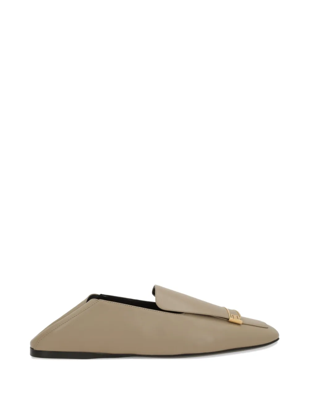 Sergio Rossi Sr Evolv logo-detail leather loafers Beige