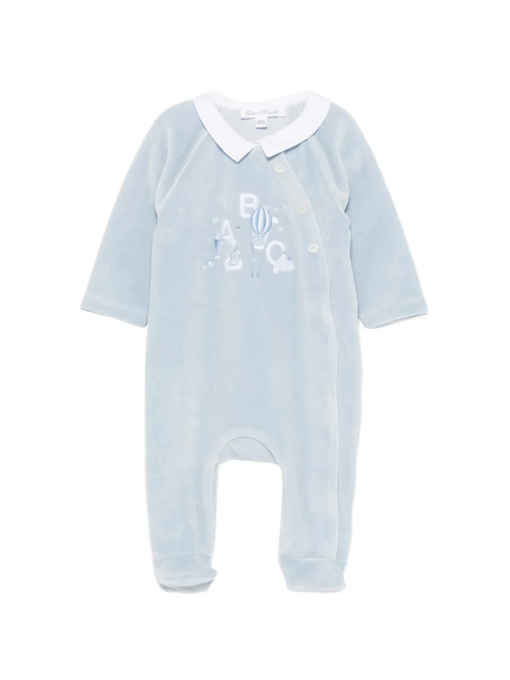Tartine Et Chocolat embroidered babygrow - Blau