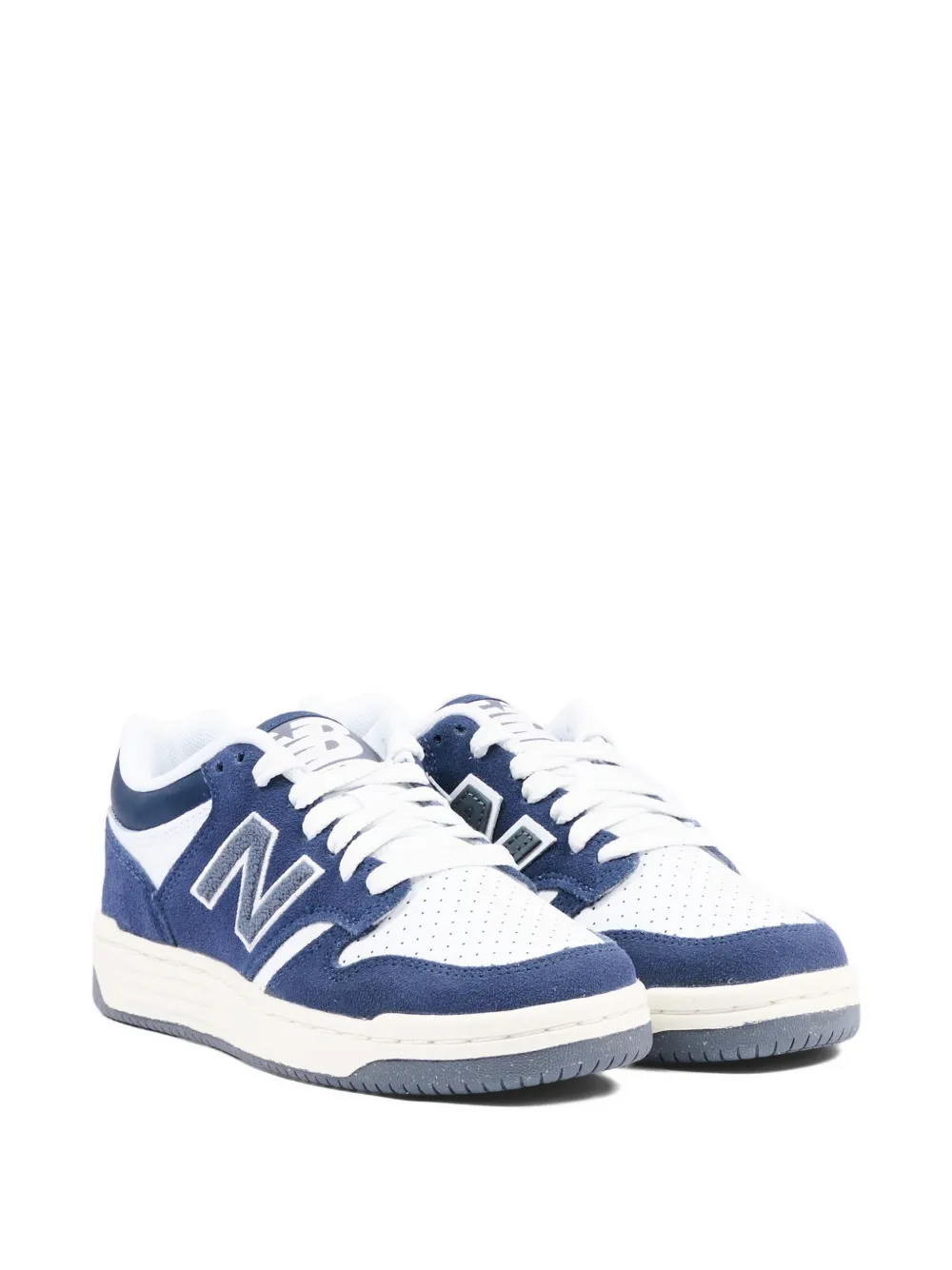 New Balance Kids 480 lace-up leather sneakers - Bianco