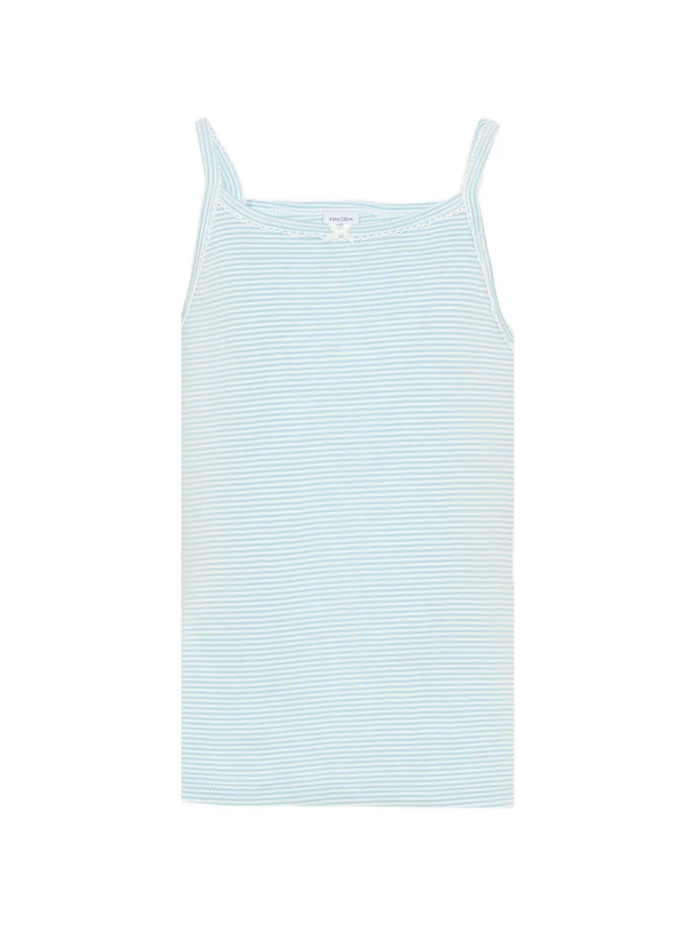 Petit Bateau Twee tanktops met hartprint Blauw