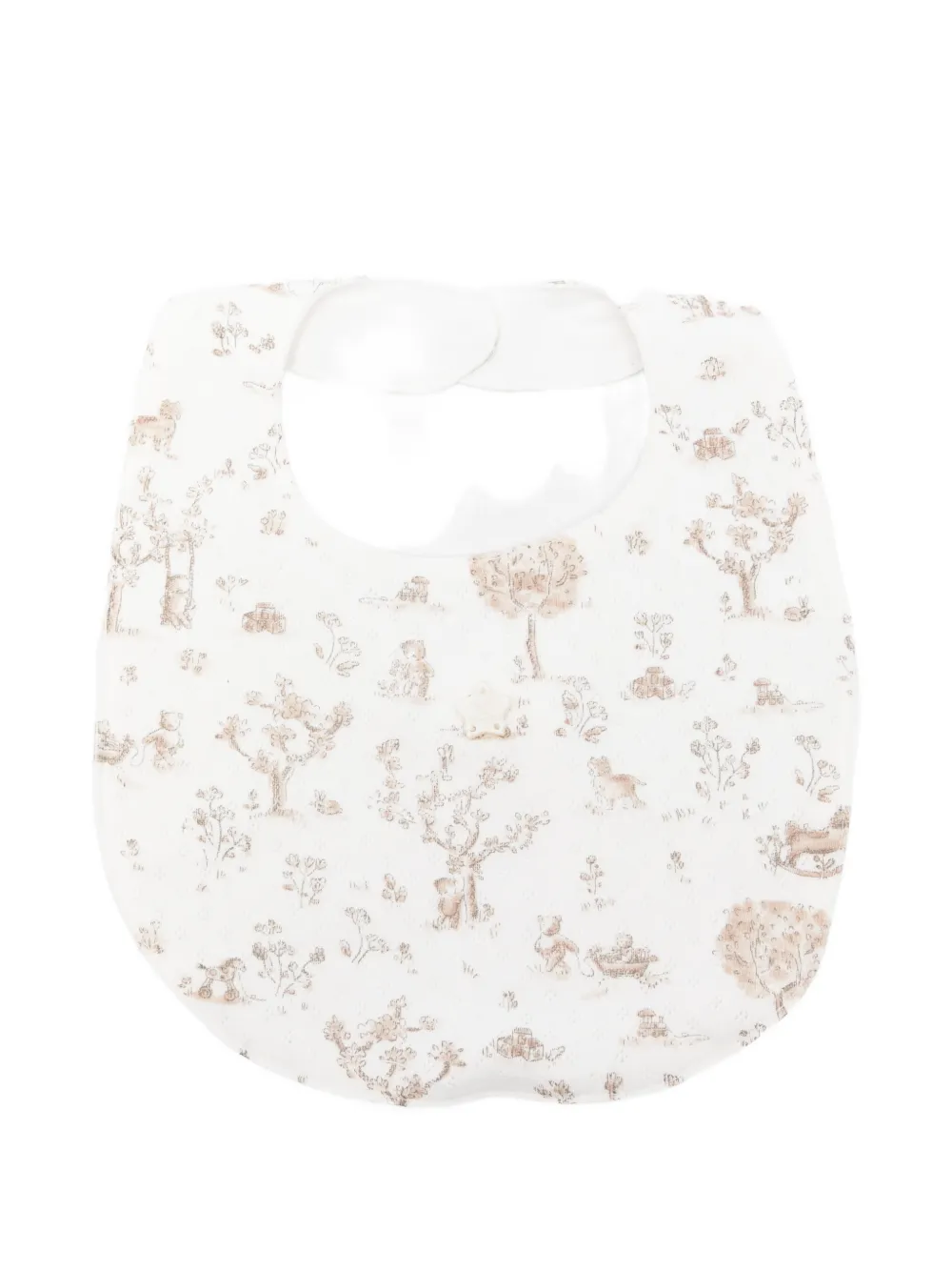 Tartine Et Chocolat printed bib - Bianco
