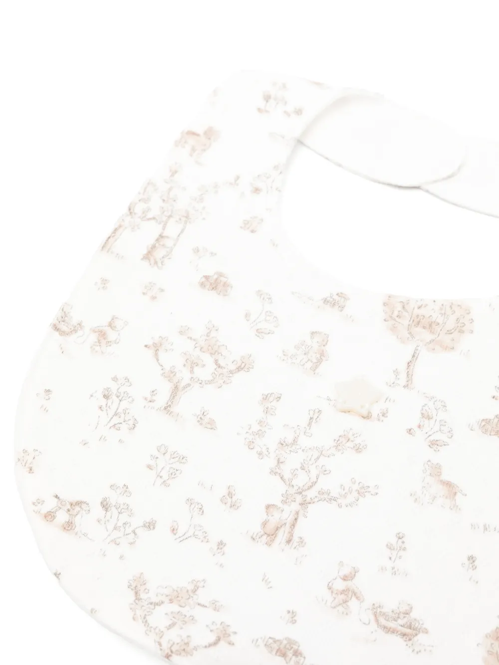  Tartine Et Chocolat Printed Bib - White 