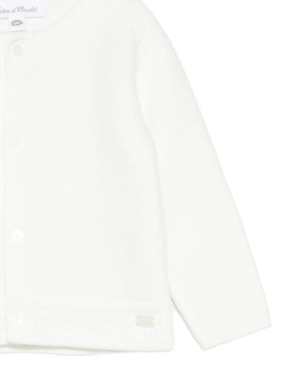  Tartine Et Chocolat Button-up Cardigan - White 
