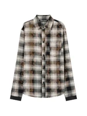 Off-White チェック フランネルシャツ | ニュートラル | FARFETCH JP