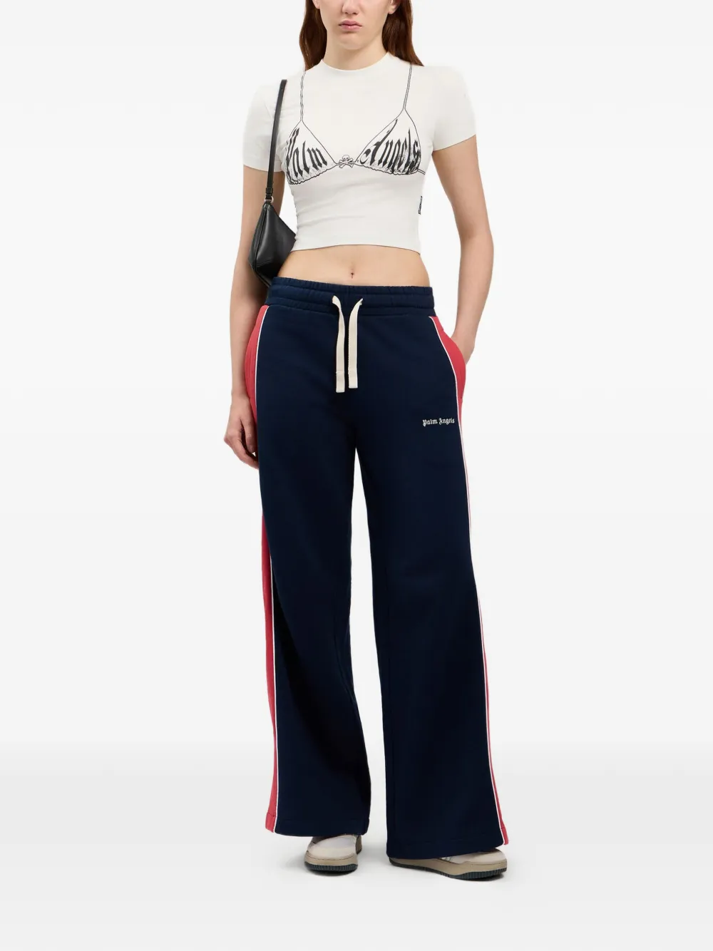 Palm Angels T-shirt met grafische print Wit